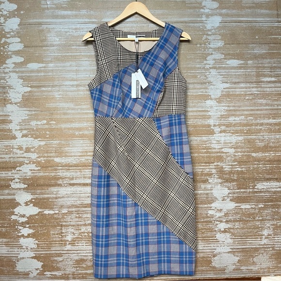 Anthropologie Tracy Reese NWT Plaid Dress Fall Winter Career Classic Womens 10 - Picture 4 of 7